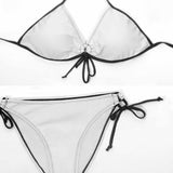 #Plus Size Swimwear-Custom Husband/Boyfriend Face Sexy Plus Size Bikini Two-piece Swimsuit