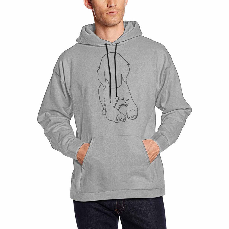 Custom Portrait Outline Shirt, Line Art Photo Shirt For Male, Custom Men's All Over Print Hoodie, Photo Outline Outfit For Pet