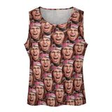 Custom Multi-Face Tank Tops Personalized Photo Men's Tank Top T-shirt