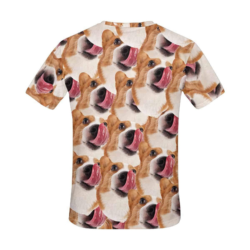 Custom Photo&Name Dog Women's All Over Print T-shirt