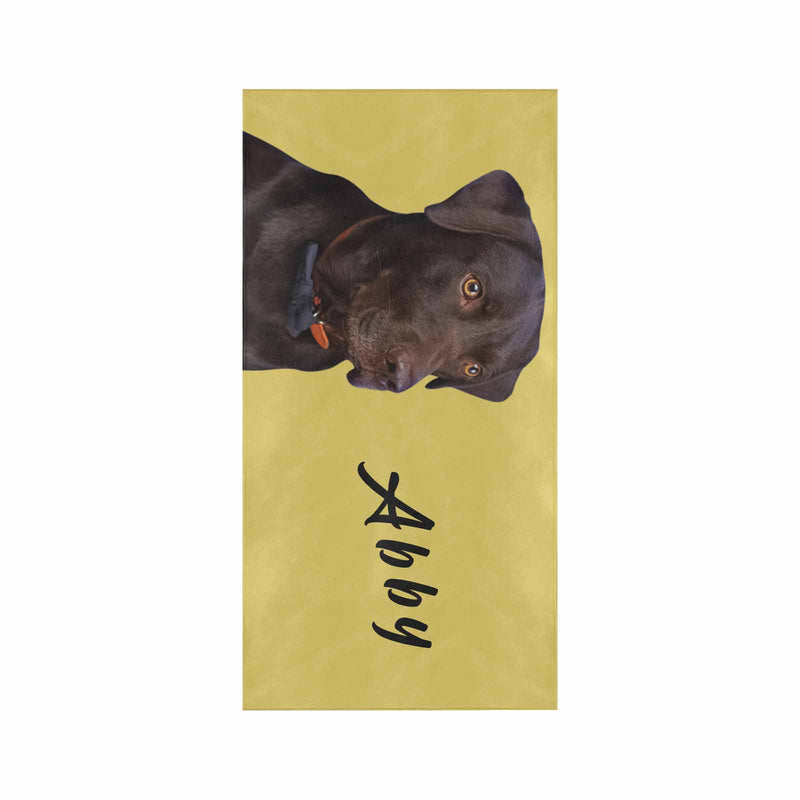 Custom Dog Face Bath Towel Beach Towel Pool Towel Camp Towel