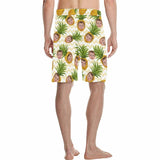 Custom Face In Pineapple Men's All Over Print Casual Shorts