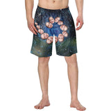 Custom Face Galaxy Personalized Photo Men's Elastic Beach Short