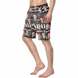 Custom Face Merry Chirstmas Men's Beach Shorts