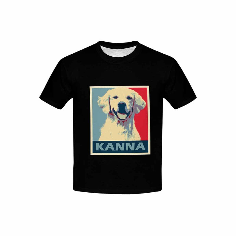 Custom Photo&Name My Pets Kid's All Over Print T-shirt