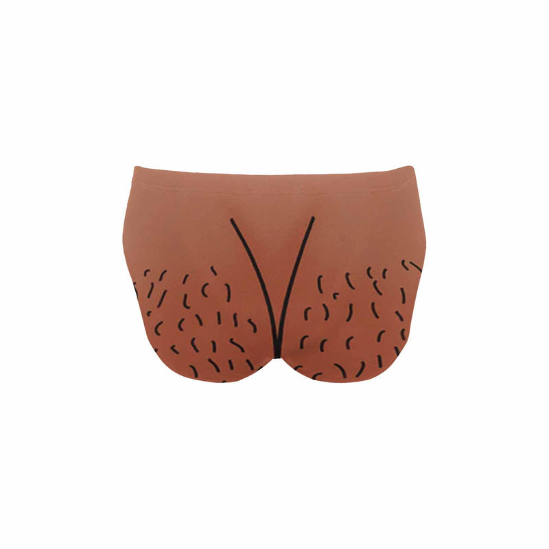 Custom Girlfriend Face Swim Briefs Personalized Brown Swim Trunks With Face