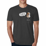 Personalized Face&Name Tell Your Dog I Said Hi Men's T-shirt Custom Tee Shirt for Pet Lover Gift