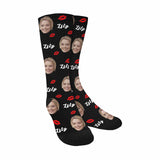 Custom Socks Face Socks with Faces & Name Personalized Socks Birthday Gifts for Wife