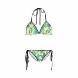 Green Flower Bikini Swimsuit