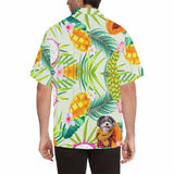 Hawaiian Shirts with Faces on Them Mango Leaves Tropical Aloha Shirt Birthday Vacation Party Gift