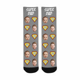 Custom Socks Face Socks with Faces Personalized Socks Face on Socks Father Day's Gifts for Father