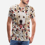 Custom Pet Face Smash Shirt with Pictures All Over Put Your Dog on A Shirt for Pet Lover Birthday Vacation Gift