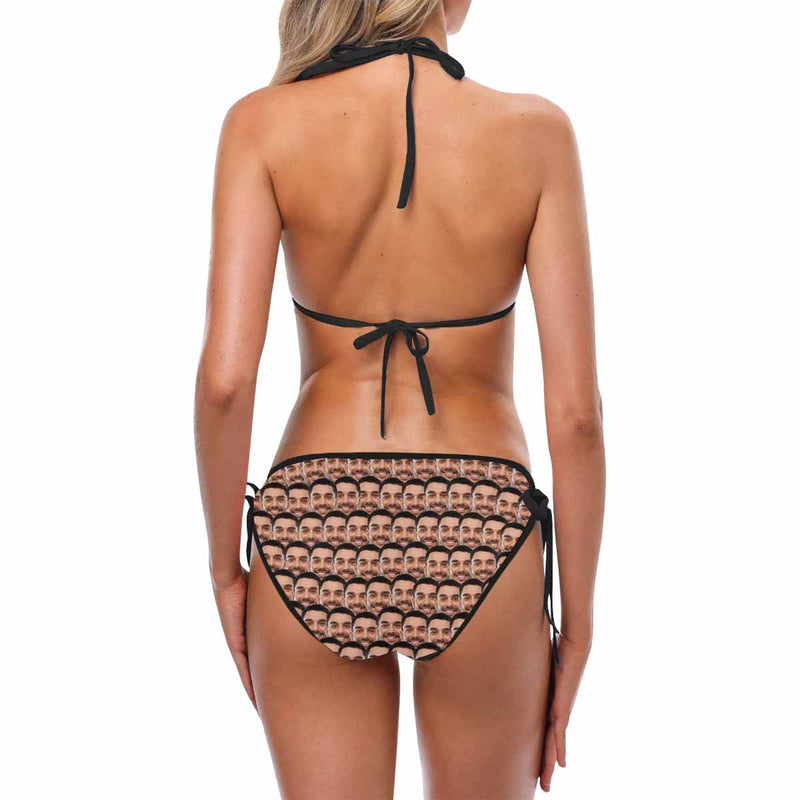 Custom Husband/Boyfriend Face Sexy Bikini Swimsuit for Women Gift For Her