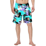 Custom Face Tree Personalized Photo Men's Elastic Beach Short