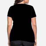 Custom Dog Face Black Classic Women's T-shirt