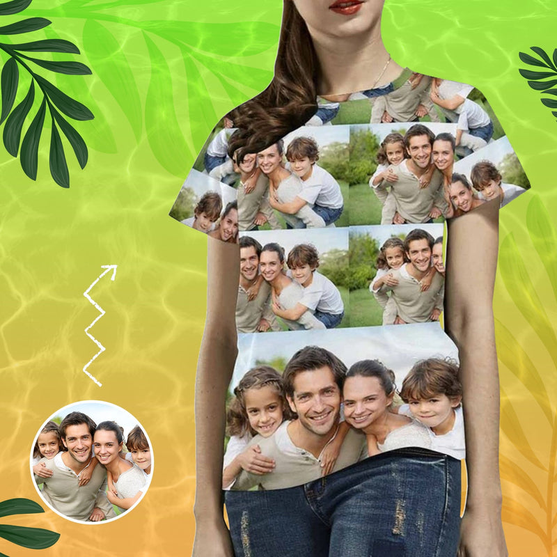 Custom Photo Women's All Over Print T-shirt