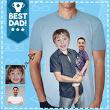 Personalized Face T Shirt Lillian Artist Custom Face Parent&Kid Exchange Parent-child Funny T-shirt