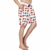 Custom Face Mouth Men's All Over Print Casual Shorts