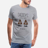 Custom Name Dad's Little Shits Men's T-shirt Made for You Personalized Tee Shirt for Him