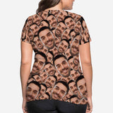 Custom Face Smash Women's All Over Print T-shirt