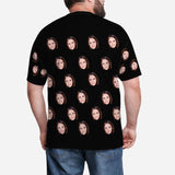 Custom Face Funny Selfie Men's Print T-shirt Made For You Custom Tee Shirt Design for Him