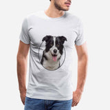 Custom T-shirt for Pet Lover Dog Face Men's T-shirt Add Your Own Personalized Picture or Image Design Shirt