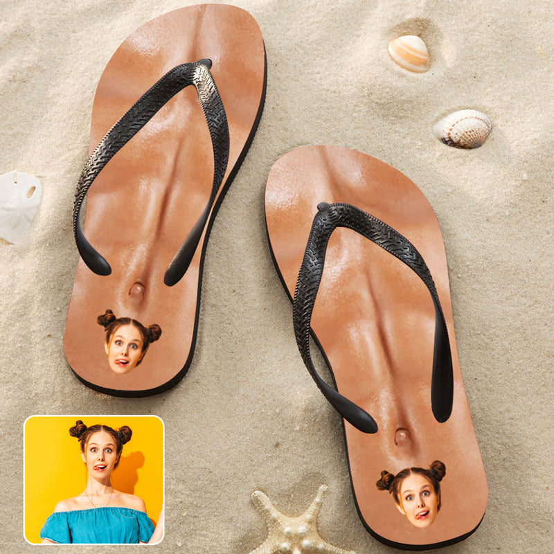 Custom Face Flip Flops Personalized Face Sandas