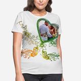 Custom Photo We Are Lovers Women's All Over Print T-shirt