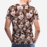 Custom Shirts with Daughter Faces Personalized Tshirt for Dad Birthday Gift Put Your Face on A Tshirt