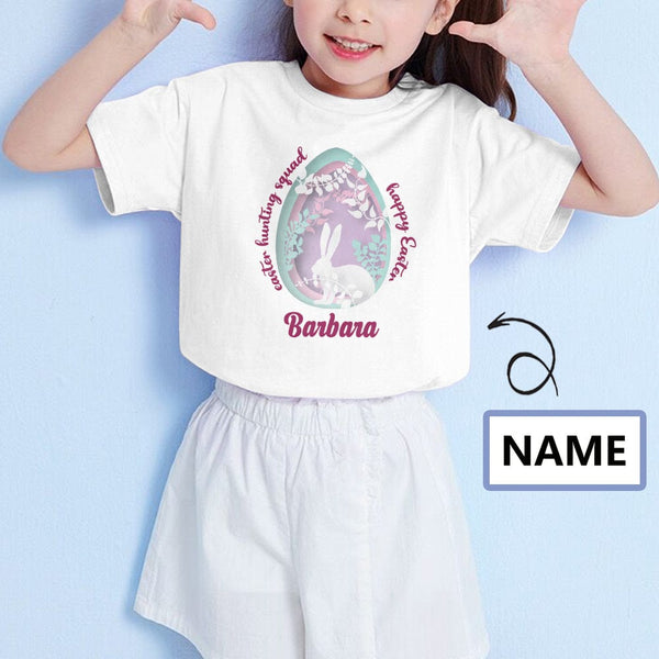 Custom Name Easter Kid's All Over Print T-shirt