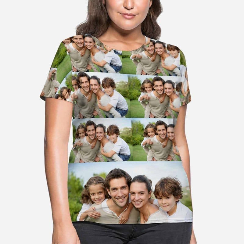 Custom Photo Women's All Over Print T-shirt