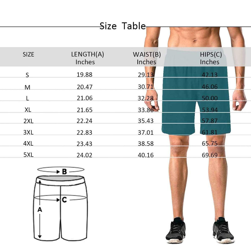 Custom Girlfriend Face Seamless Personalized Photo Men's Elastic Beach Short