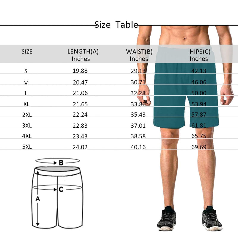 Custom Girlfriend Face Athlete Personalized Photo Men's Elastic Beach Short