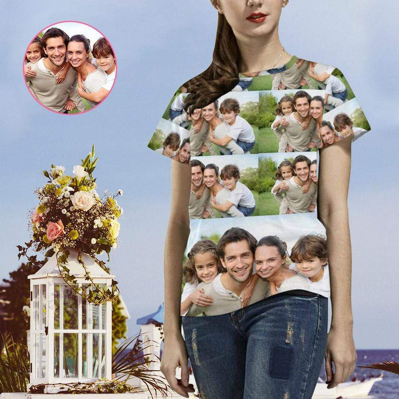 Custom Photo Women's All Over Print T-shirt