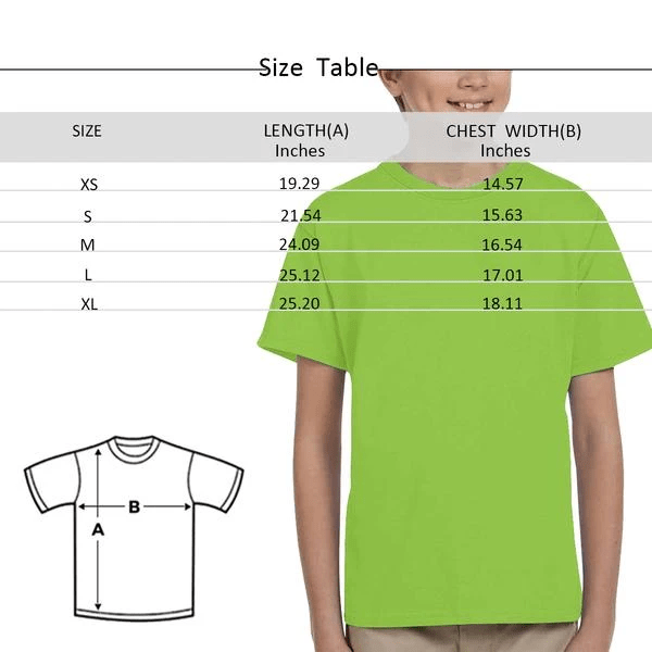 Custom Text Number Grey Kid's All Over Print T-shirt