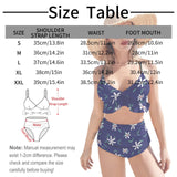 Custom Face Plant Flowers Women's Chest Ruffle Bikini Swimsuit