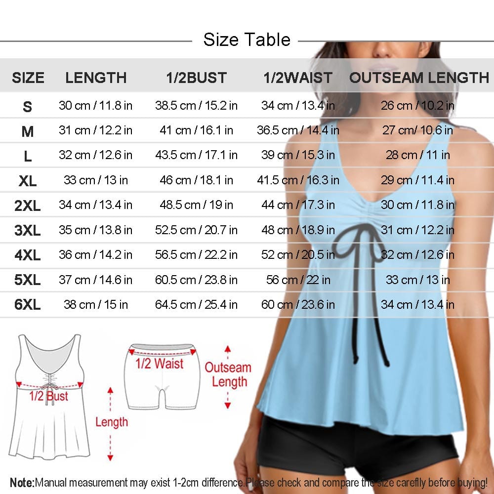 Custom Face My Husband Swimsuit Personalized Tankini Bathing Suit For Women 2 Piece Swimsuit