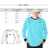 Custom Face Snowing Kids' Rib Cuff Long Sleeve T-shirt