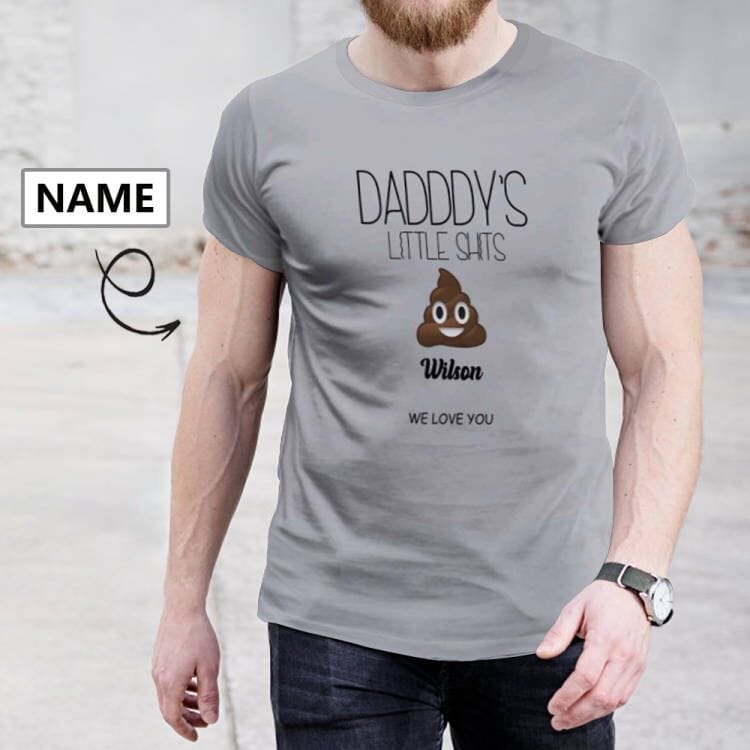 Personalized Name Best Dad We Love You T-shirt Add Your Own Custom Text Name Shirt for Him