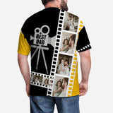 Custom Photo Shirt Best Dad Put Your Face on A Tshirt Personalized Face T Shirt Gift for Birthday Fahter's Day Gift