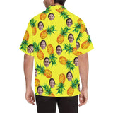 Custom Hawaiian Shirts with Face Pineapple Yellow Girlfriend Personalized Face Tropical Aloha Shirt