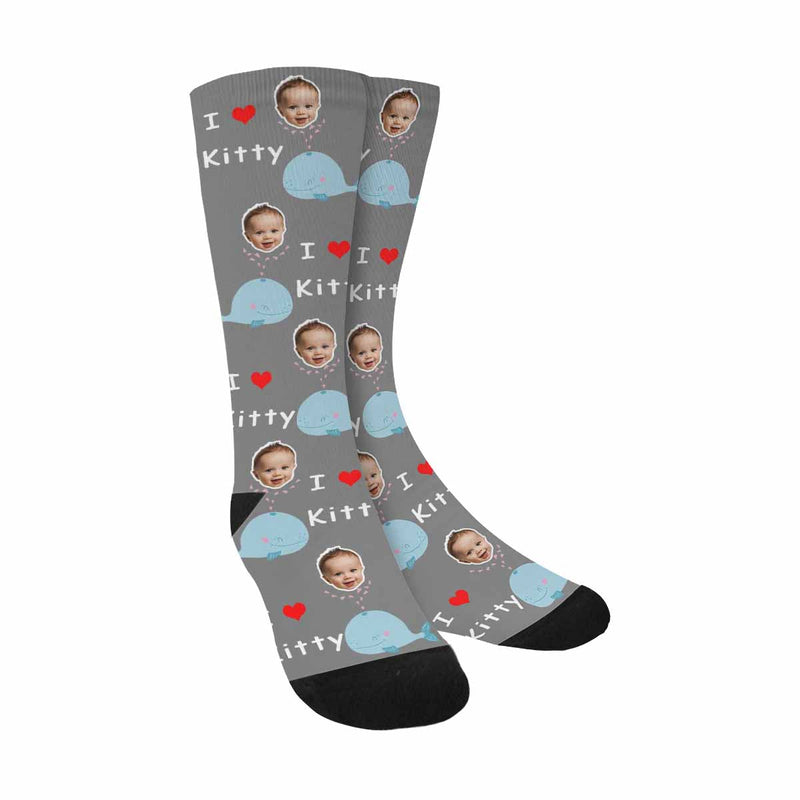 Custom Socks Face Socks with Faces & Name Personalized Socks Anniversary Gifts for Girlfriend