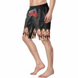 Custom Face&Name Property Lip Personalized Photo Men's Elastic Beach Short