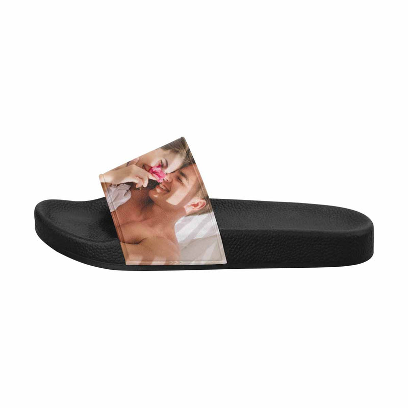 Custom Photo Face Sandals Personalized Couple Photo Slides Gift