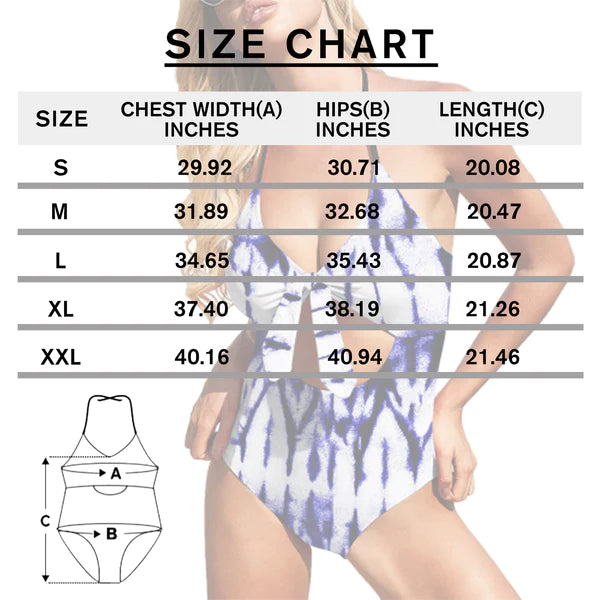 Custom Face In Flowers Bow Swimsuit Personalized Women's Backless Bow One Piece Bathing Suit