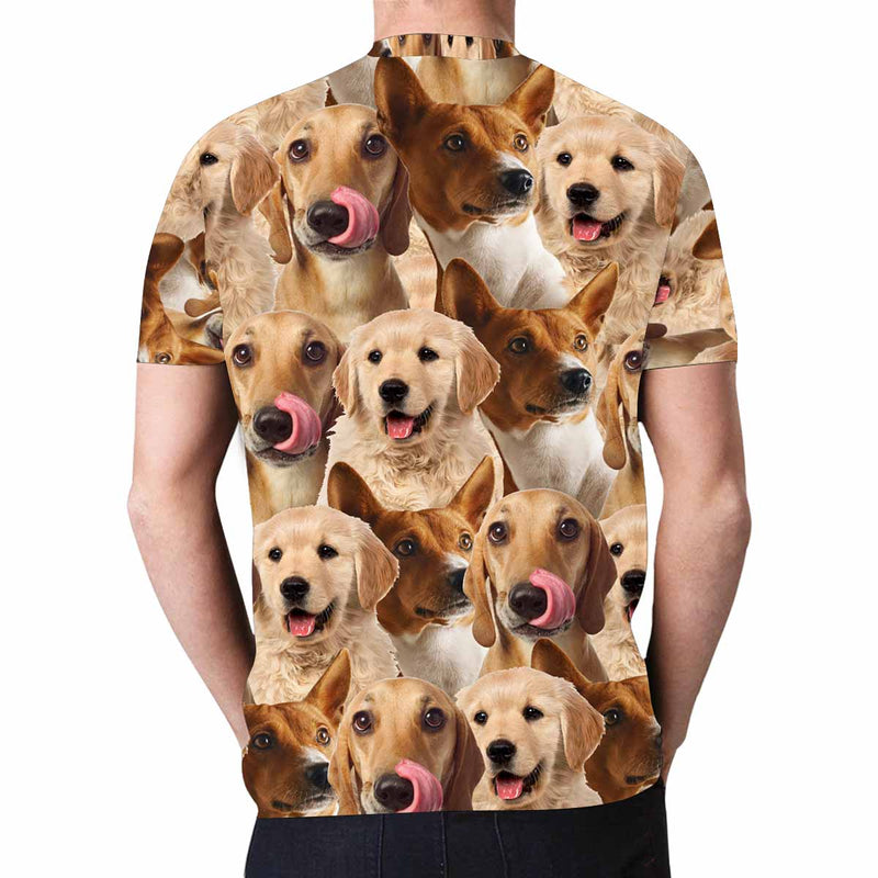 Custom Shirts with Photo Three Pups Add Your Own Custom Photo Personalized Image Made for You