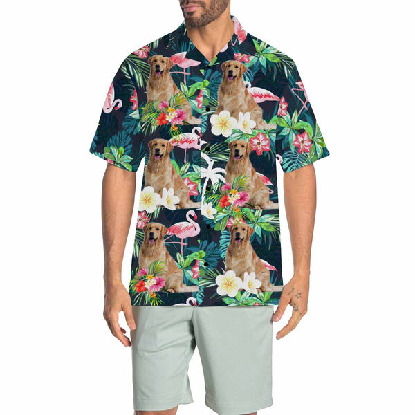 Custom Face Hawaiian Shirt Funny Photo Hawaiian Shirt for Husband Personalized Hawaiian Shirt Photo Tropical Aloha Shirt For Men