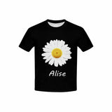 Custom Name Daisy Kid's All Over Print T-shirt