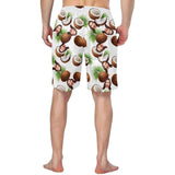 Custom Face Coconut Personalized Photo Men's Elastic Beach Short