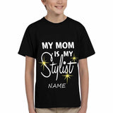 Custom Name Love My Mom Kid's All Over Print T-shirt